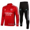 Sudadera De Entrenamiento Trajes Arsenal Cremallera De Cuarto 2022-23 Roja - Niño